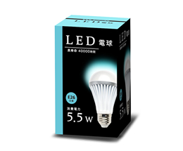 LED電球のパッケージ